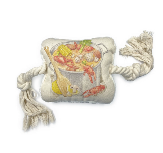 Crawfish Boil Dog Rope Toy