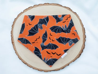 Halloween Bats Over the Collar Bandana